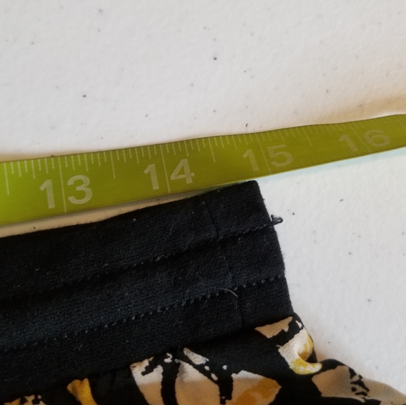 BCBG MAXAZRIA girl Brown/Multicolored Roll Hem Pants Sz Small Multi Print - Picture 6 of 8